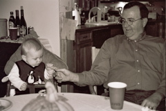 Uncle Richard and I ate dinner together